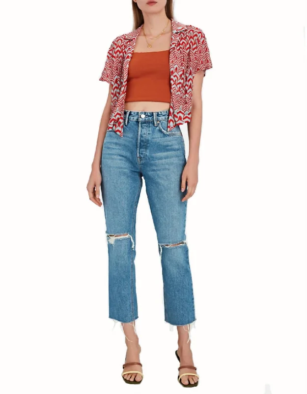 Karolina Jean In The Valley Fashionable Vintage Wash Jeans