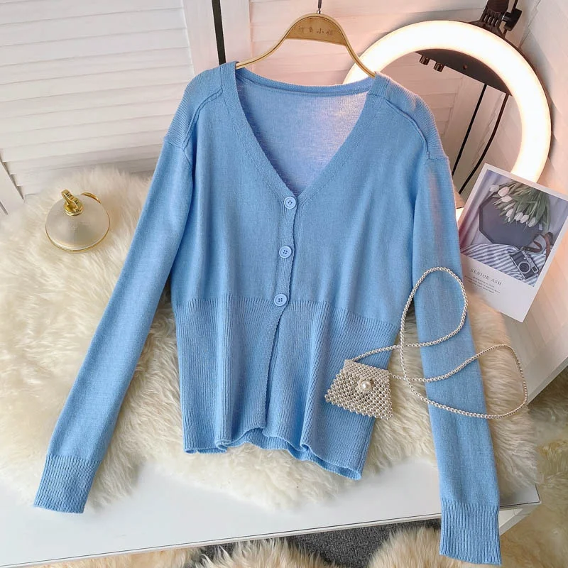 Knitted women's autumn new lazy thin sweater 1593 Cotton Fabric Linen Fabric Terry Fabric Knitted women's autumn new lazy thin sweater 1593 Cotton Fabric Linen Fabric Terry Fabric