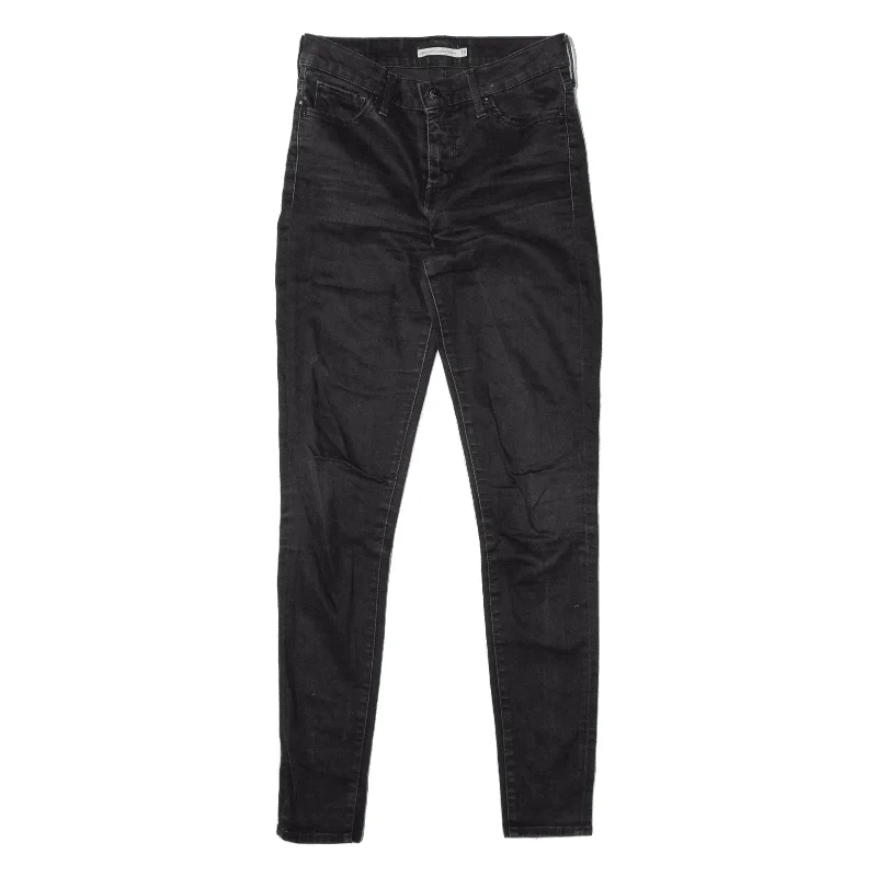 LEVI'S 310 Shaping Jeans Black Denim Slim Skinny Womens W28 L32 Trendy Colored Denim Jeans