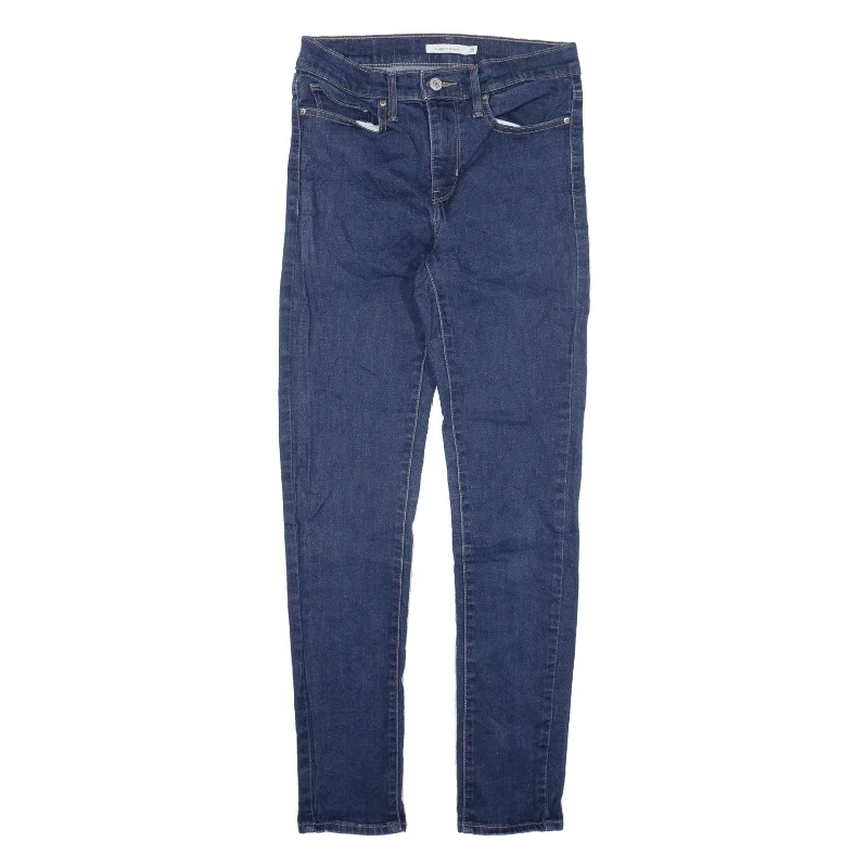 LEVI'S Jeans Blue Denim Slim Skinny Womens W28 L30 Chic Ripped Jeans