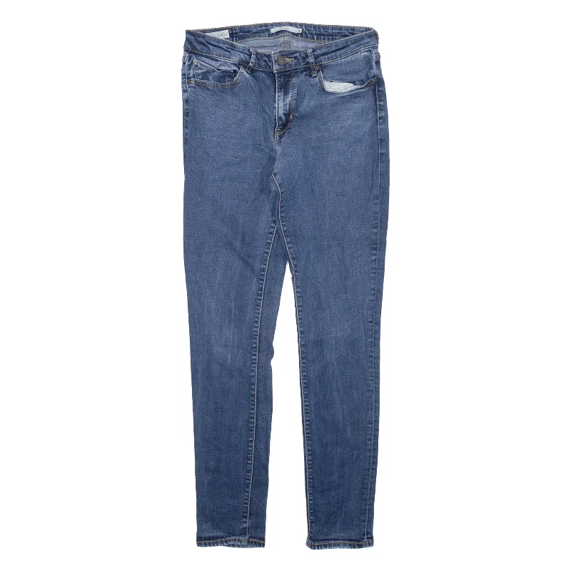 LEVI'S Premium Big E 71 Jeans Blue Denim Slim Skinny Womens W30 L32 Comfortable Stretch Fit Jeans