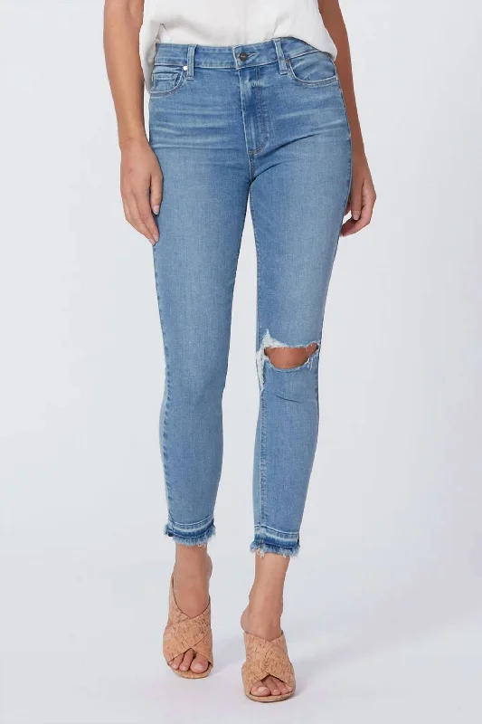 Margot Crop Jean In Sunray Casual Loose Fit Jeans