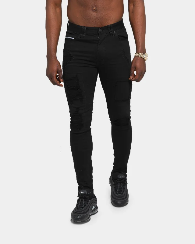 Nena And Pasadena Doomsday Skinny Jean Black Fashionable Relaxed Fit Denim