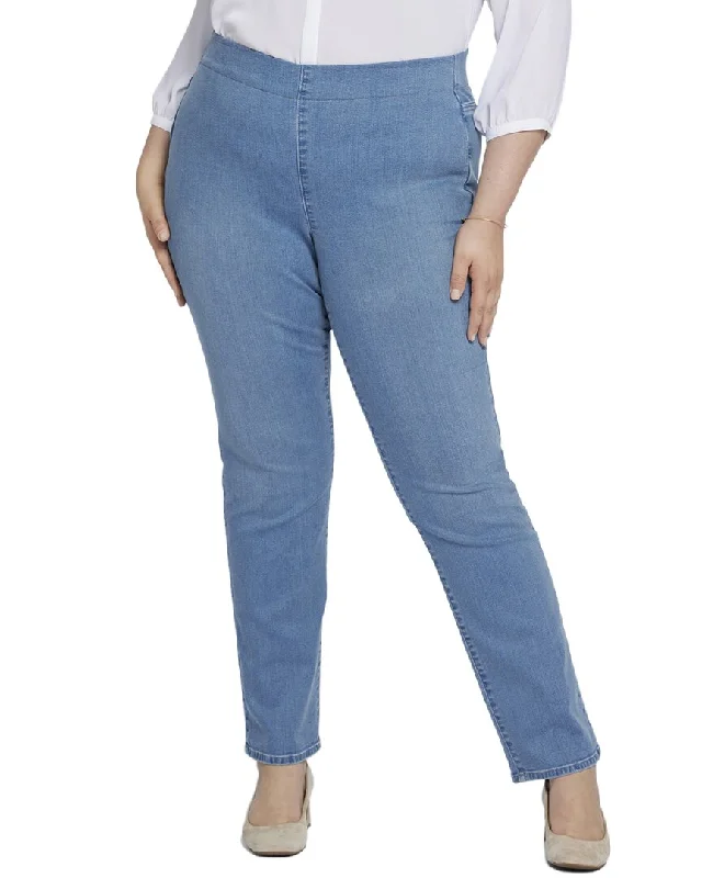NYDJ Plus Bailey Nottinghill Straight Jean Comfortable Boyfriend Jeans