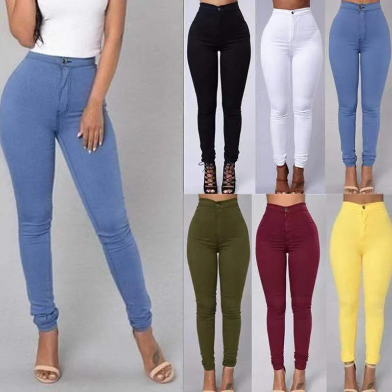 S-4XL Boyfriend Jeans Oversize Pants For Women Skinny Slim Fit Trendy Plus Size Jeans