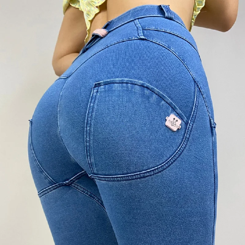 Lift Jeans Stretch Shapewear For Women Tight Colombians Vintage Jeans High Elasticity Fashionable Bootcut Jeans