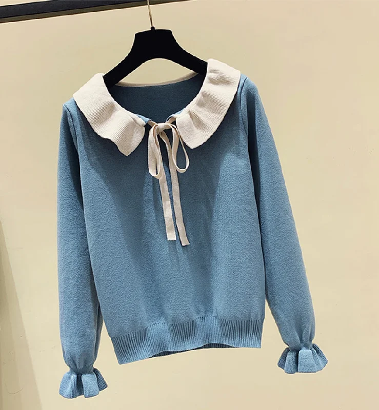 Sweet long-sleeved knitted sweater  102 Sequined Glittery Shiny