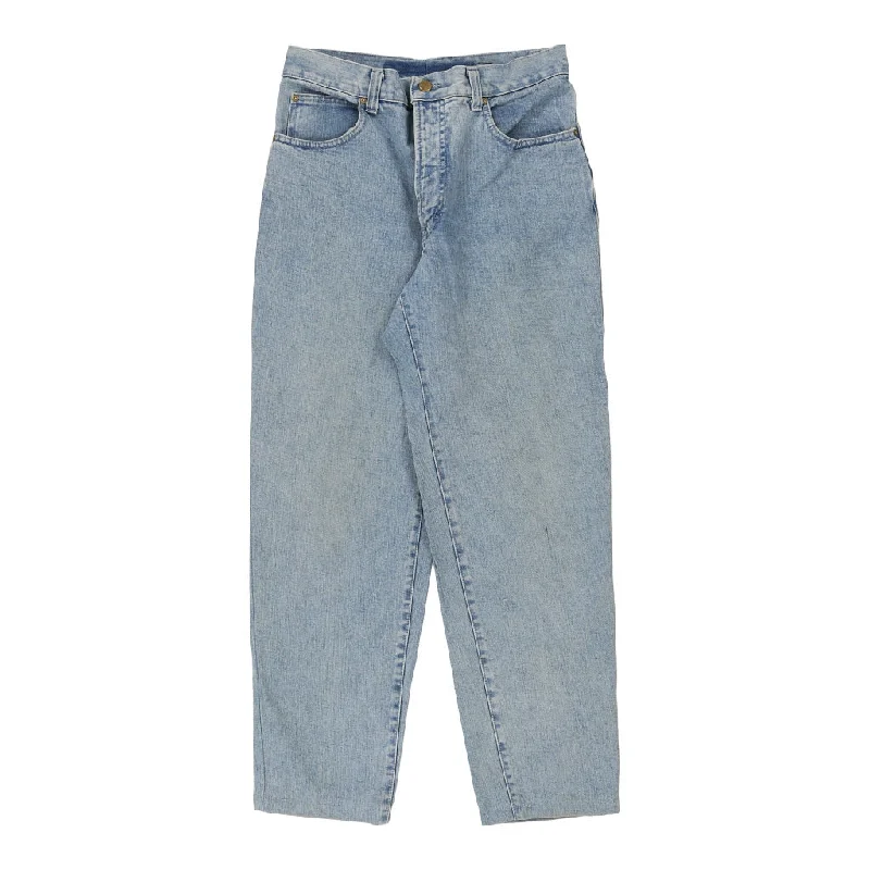 Trussardi Jeans - 32W UK 12 Blue Cotton Elegant Dark-Wash Bootcut Jeans