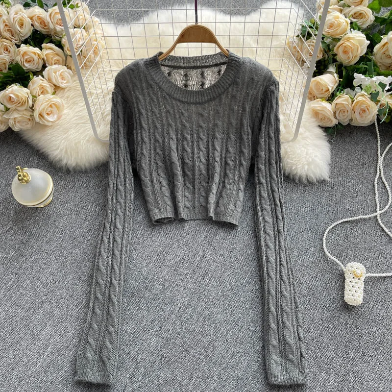 Twist sweater women's Pullover Sweater  1611 Embroidered Appliqued Beaded