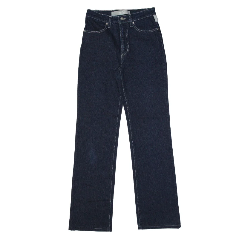 VERSACE Jeans Blue Denim Slim Bootcut Womens W27 L30 Fashionable Cropped Denim Jeans VERSACE Jeans Blue Denim Slim Bootcut Womens W27 L30 Fashionable Cropped Denim Jeans