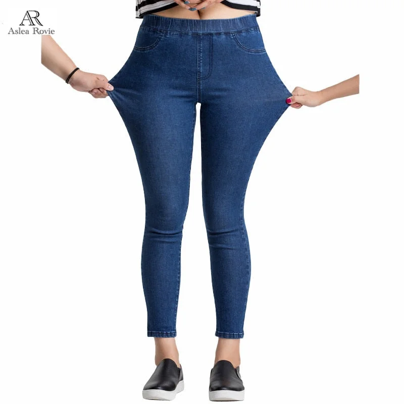 Women Jeans Casual High Waist Summer Autumn Pant Slim Stretch Cotton Denim Trousers Trendy Low-Rise Bootcut Jeans