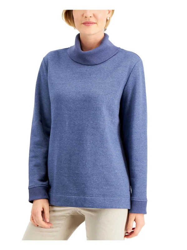 Womens Fleece Lined Pullover Turtleneck Sweater Boxy Sweater Fitted Sweater A-Line