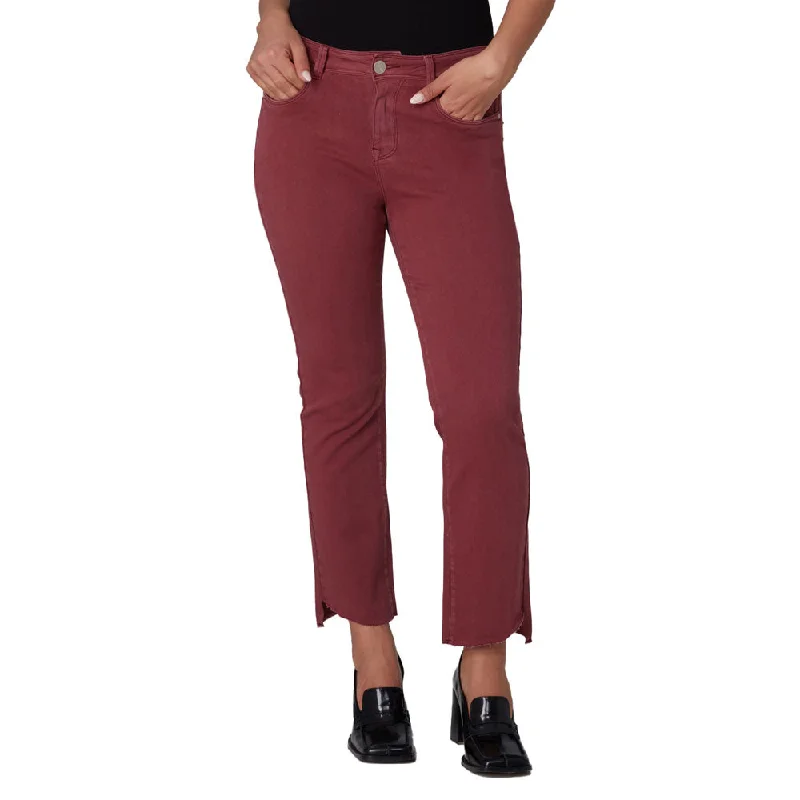 Women's KATE-MO High Rise Slim Jeans Chic Cropped Jeans