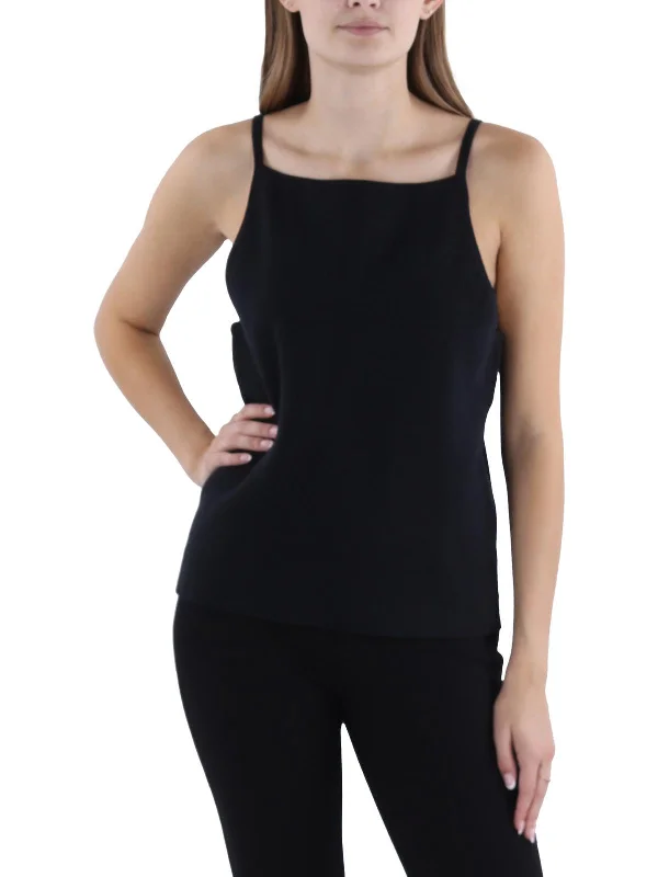 Womens Ribbed Shirt Tank Top Sweater Long Sweater Short Sweater Cropped Sweater