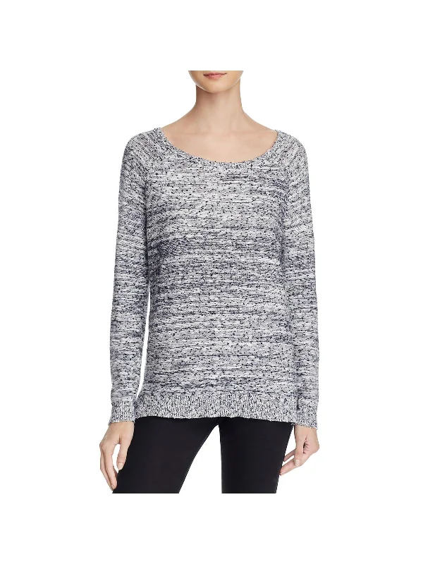 Womens Speckled Long Sleeves Sweater Slim Fit Regular Fit Oversized