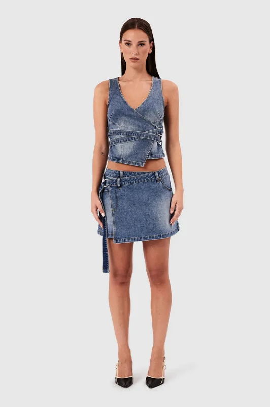 A Brand Wrap Skirt - Dalia lace skirt feminine