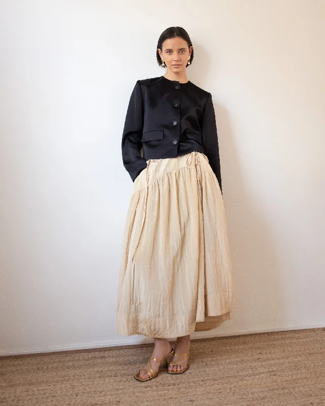 Anika Skirt Viscose Blend Sand denim skirt classic