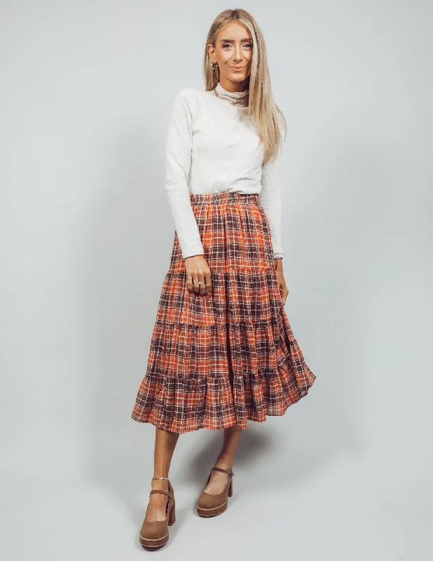 BeBe Plaid Skirt high waist skirt