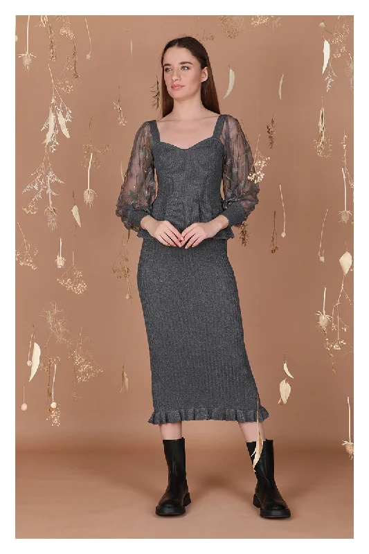 Binori Knitted Skirt cashmere skirt soft