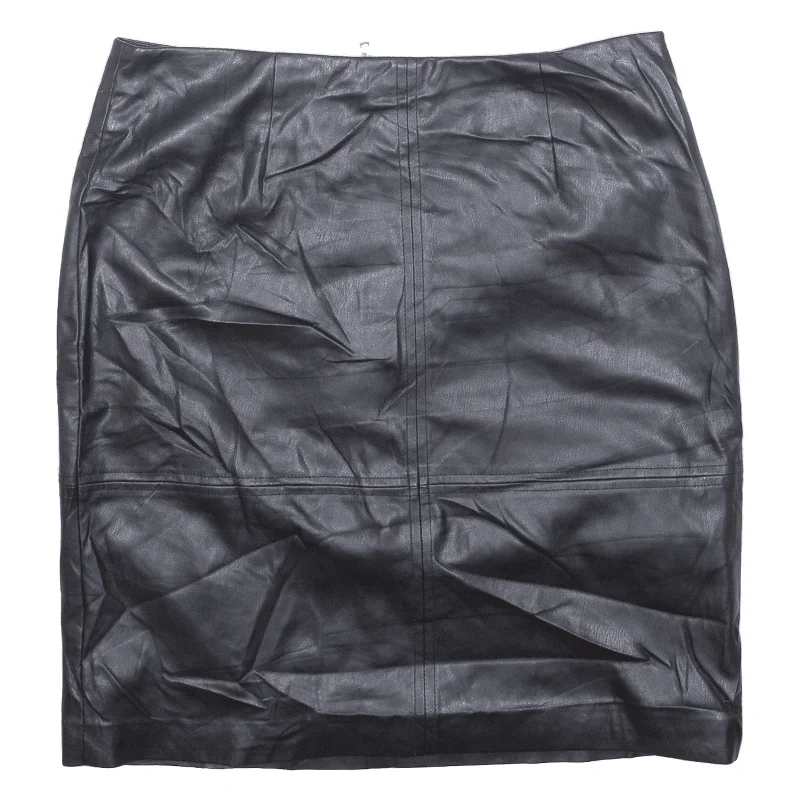COMMA' Womens Straight Skirt Black Short UK 6 cashmere skirt soft