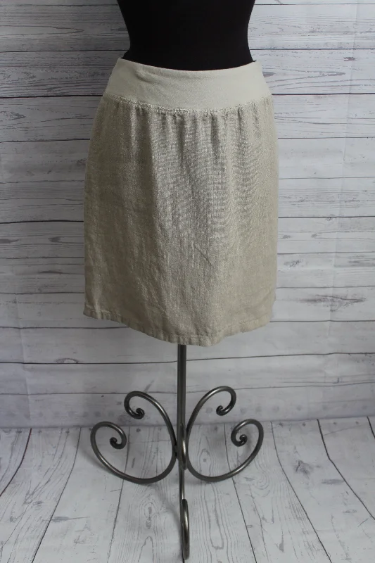 Cut Loose Solid Linen - Walking Skirt leather skirt modern