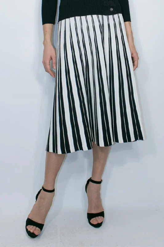 F1017 SKIRT (NAVY, PINK) modal blend skirt
