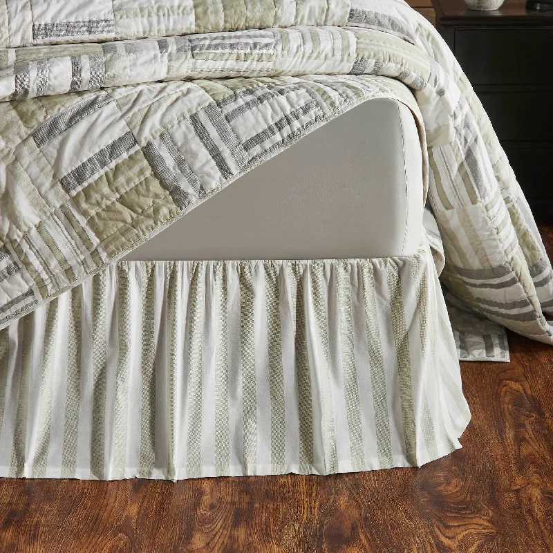 Finders Keepers Ruffled Queen Bed Skirt 60x80x16 belted skirt waist
