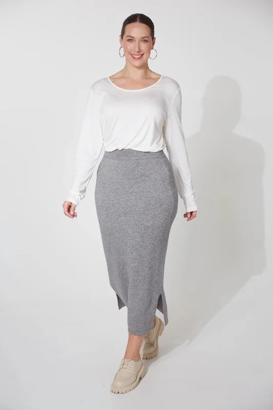 Haven Nikolai Knit Skirt denim skirt fashionable