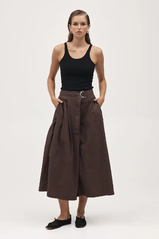 HENRY SKIRT - CHOCOLATE cashmere skirt rich