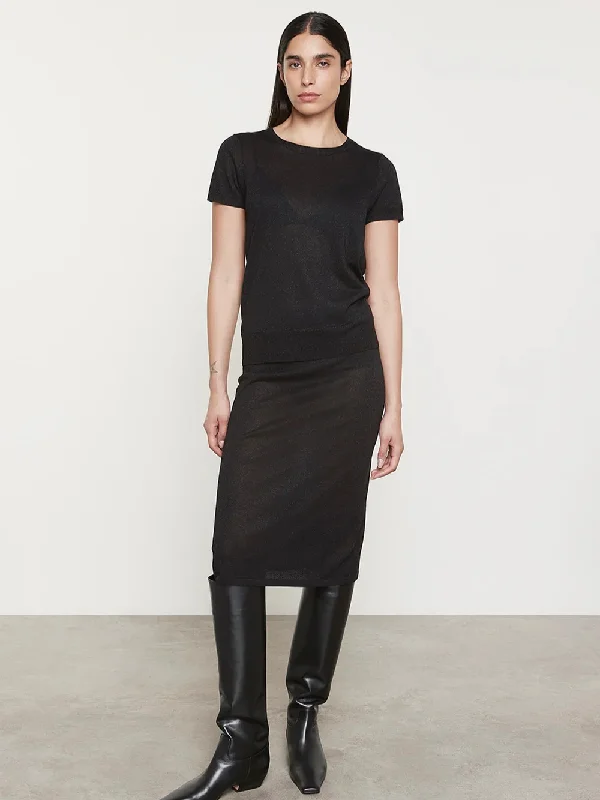Lamé Skirt pencil skirt chic