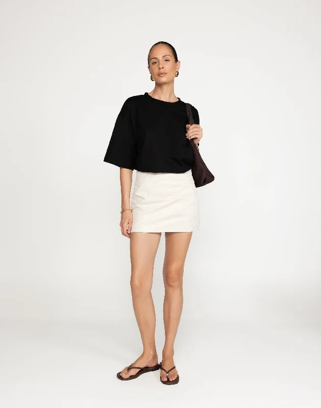 Leela Mini Skirt (Oat) lace skirt romantic