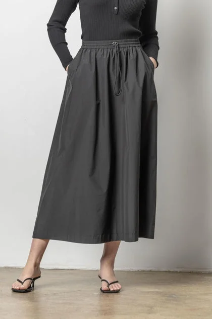 NYLON MAXI SKIRT denim skirt trendy
