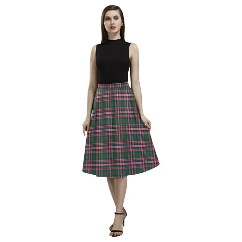 MacFarlane Hunting Modern Tartan Aoede Crepe Skirt zip skirt side