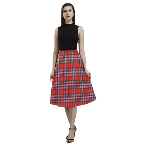 MacFarlane Modern Tartan Aoede Crepe Skirt cashmere skirt soft