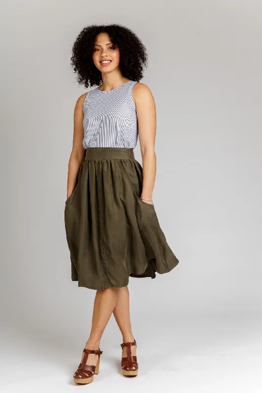 Megan Nielsen Brumby Skirt denim skirt fashionable