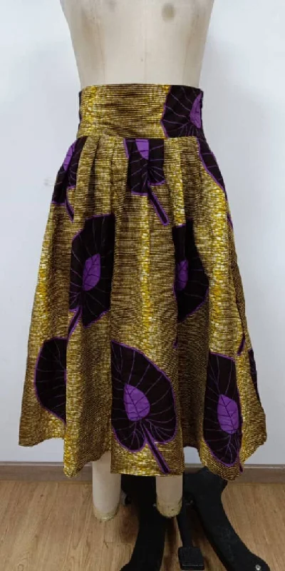 Midi High Waist Skirt corduroy skirt textured