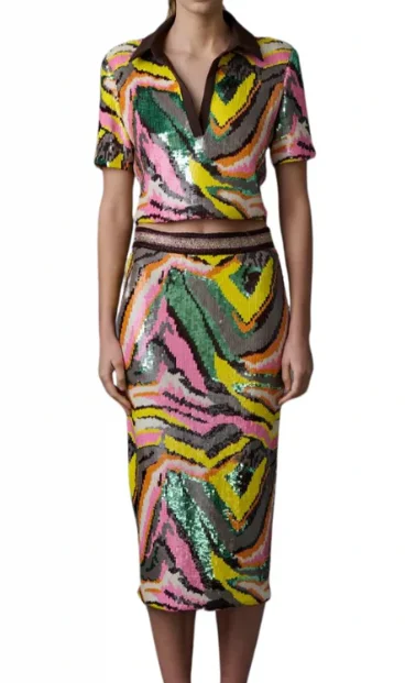 Pop Art Liza Skirt wrap skirt elegant