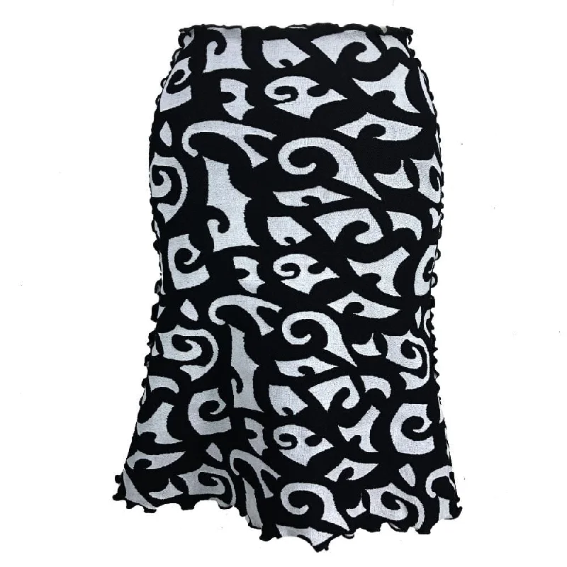 Reverse Tatua Jacquard Knit Bias Skirt summer skirt style