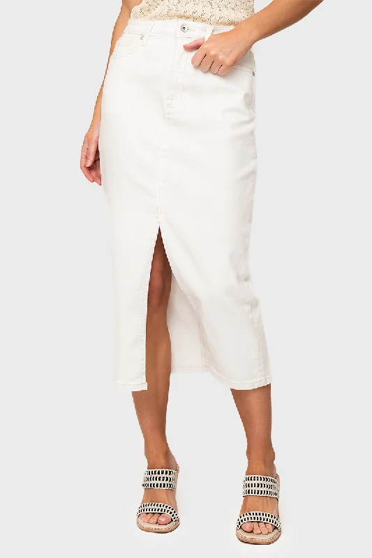 Sanctuary Denim Midi Skirt corduroy skirt cozy