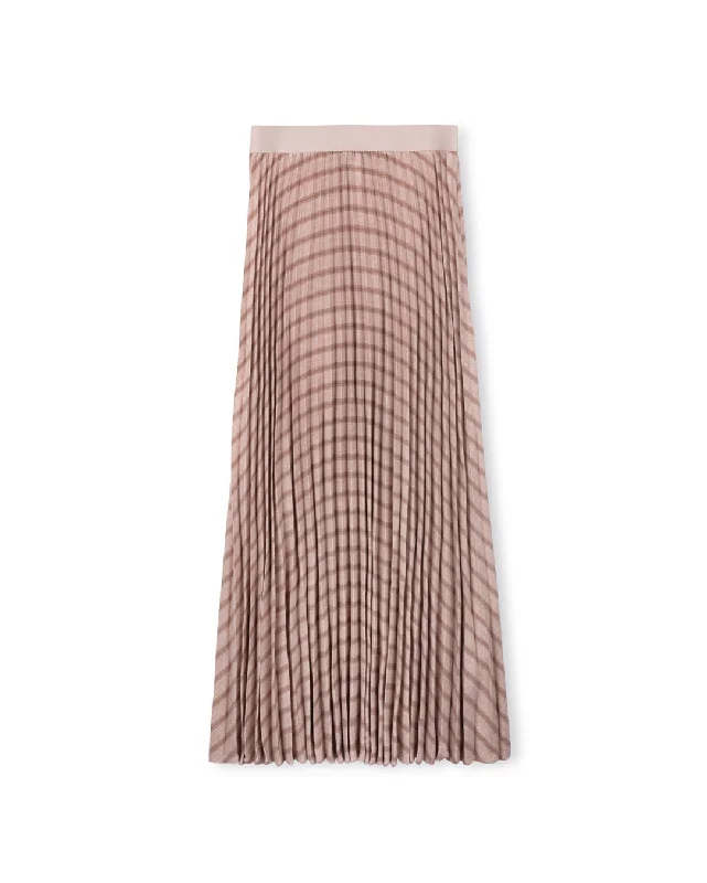 Stripe Elastic Waist Skirt slim fit skirt