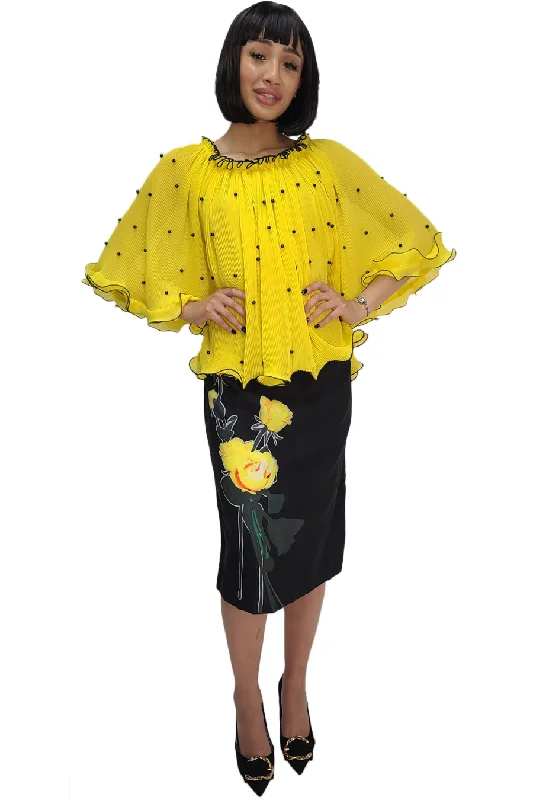 T1312 SKIRT (RED, YELLOW) linen skirt natural