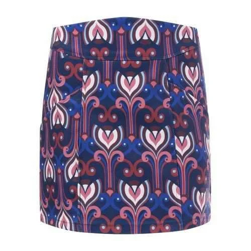Tribe Print High Waist A Line Skirt - M chiffon skirt airy