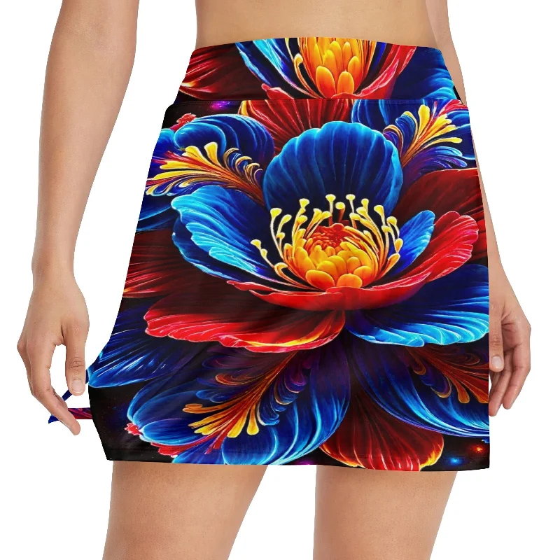 Women's Golf Skirt with Pocket (D64) high waist skirt