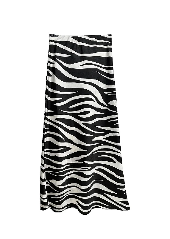 Zebra Skirt wool skirt warm