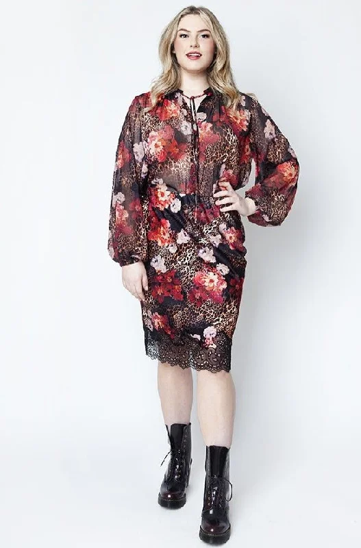 Floral Pencil Skirt high waist skirt