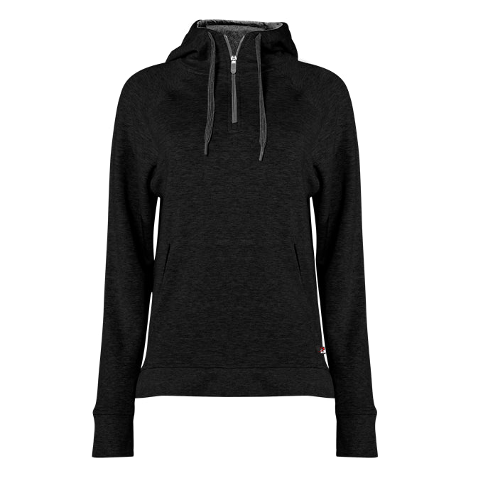 Badger Women's Fitflex Zip Hoodie Hoodie with Hem Detail Decorative Unique