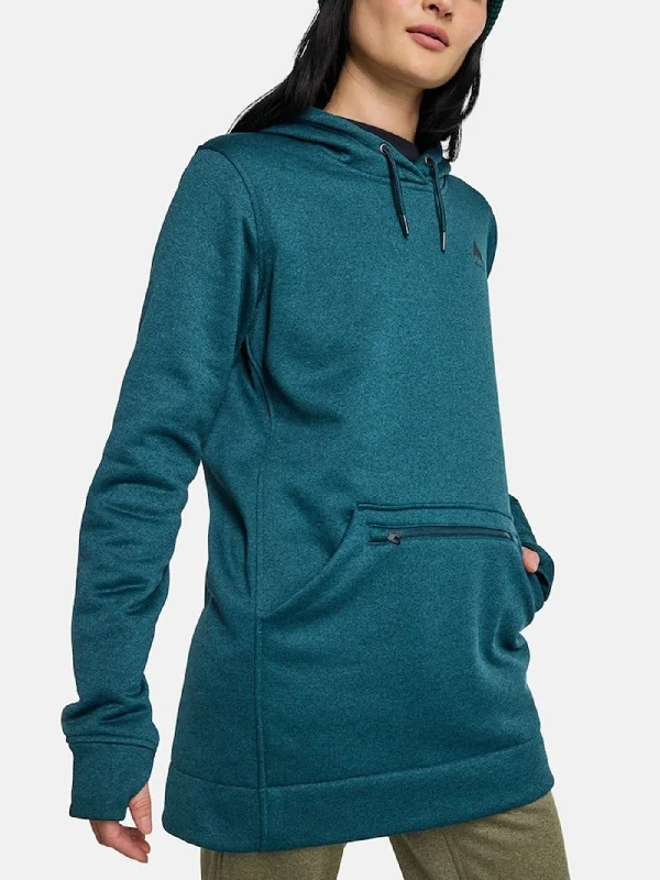 Oak Long Hoodie Hoodie with Front Slit Layering Stylish