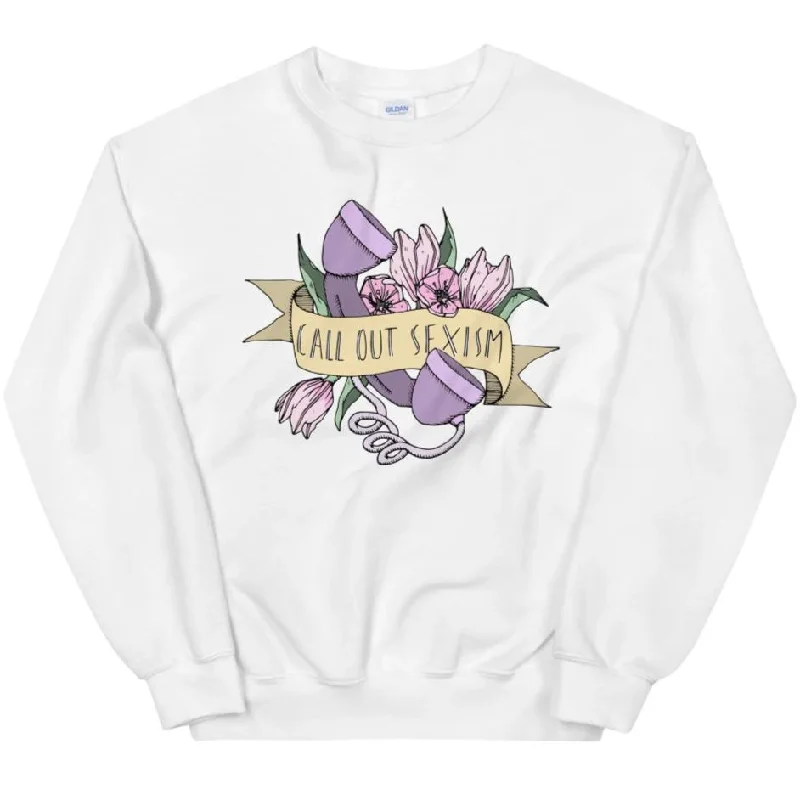 Call Out Sexism -- Sweatshirt Hoodie with Earth Tones Natural Calm