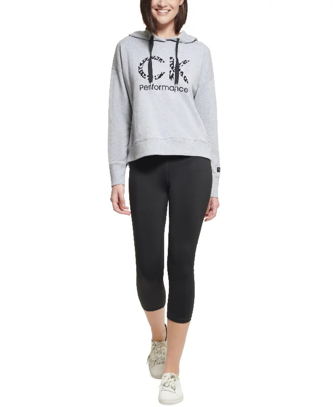 Calvin Klein Performance Logo Hoodie Hoodie with Ribbed Hem Stretchable Secure