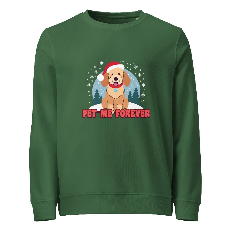 Christmas-Basket Graphics Organic Sweatshirt Hoodie with Pattern Geometric Abstract